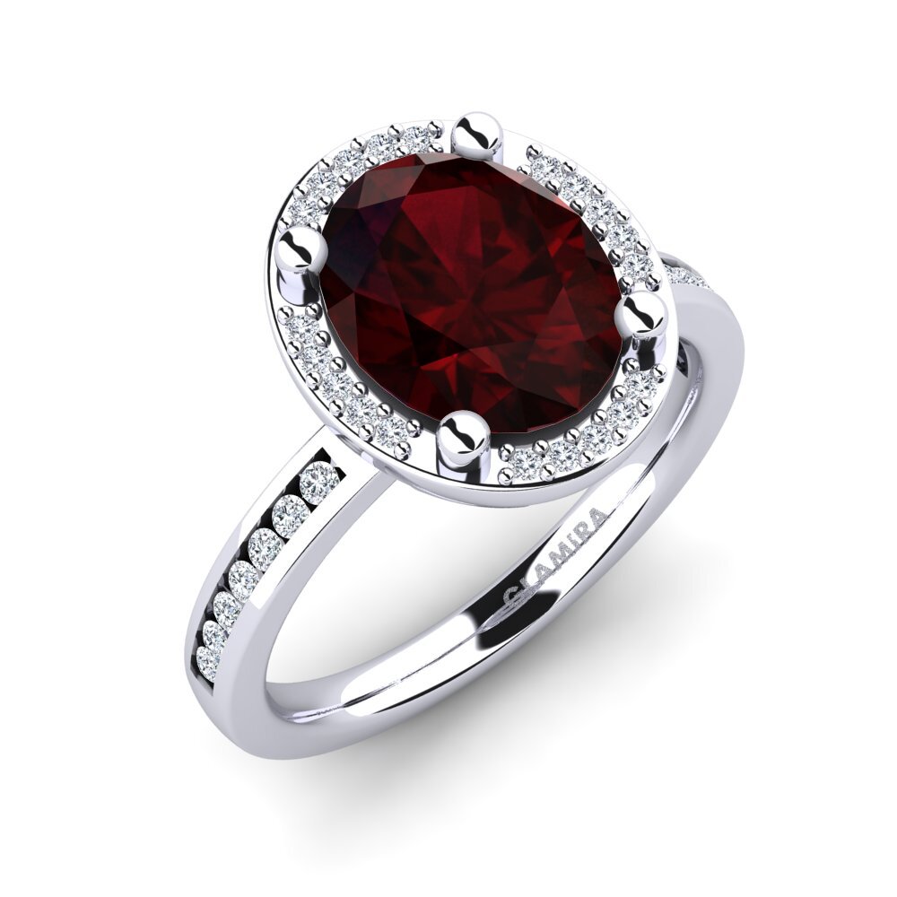 Garnet Engagement Ring Markina