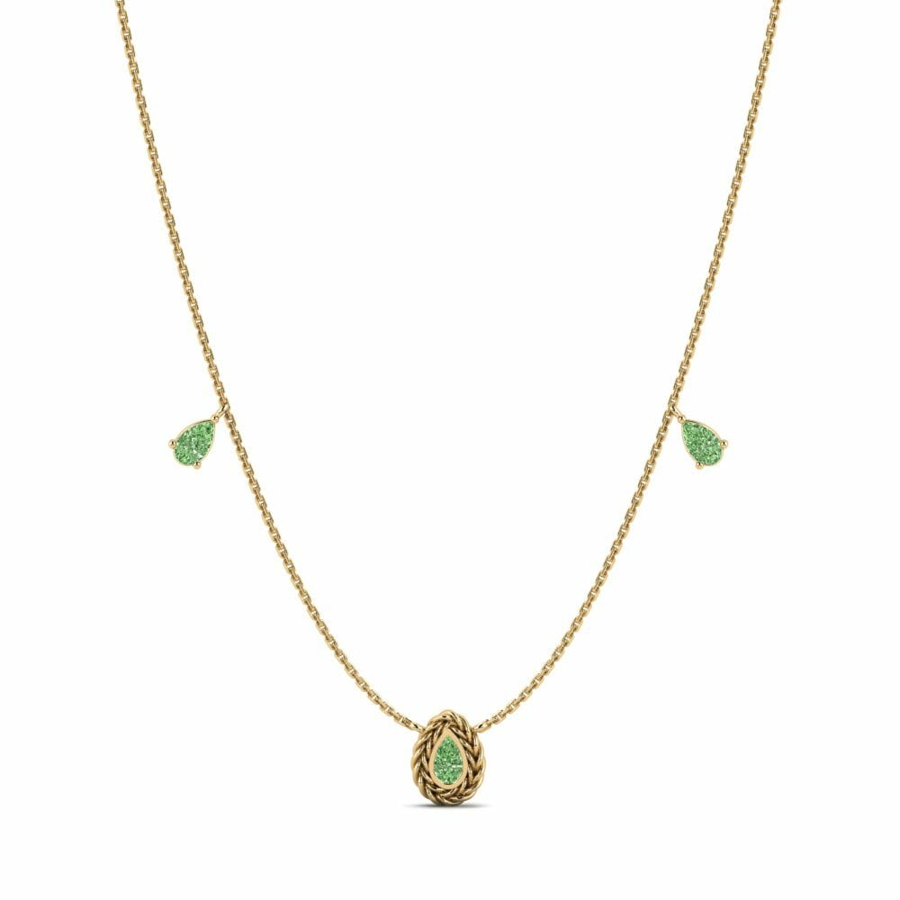 Green Diamond Necklace Markng