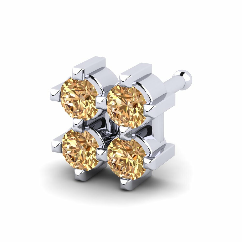Bruine Diamant Neus Pin Markow