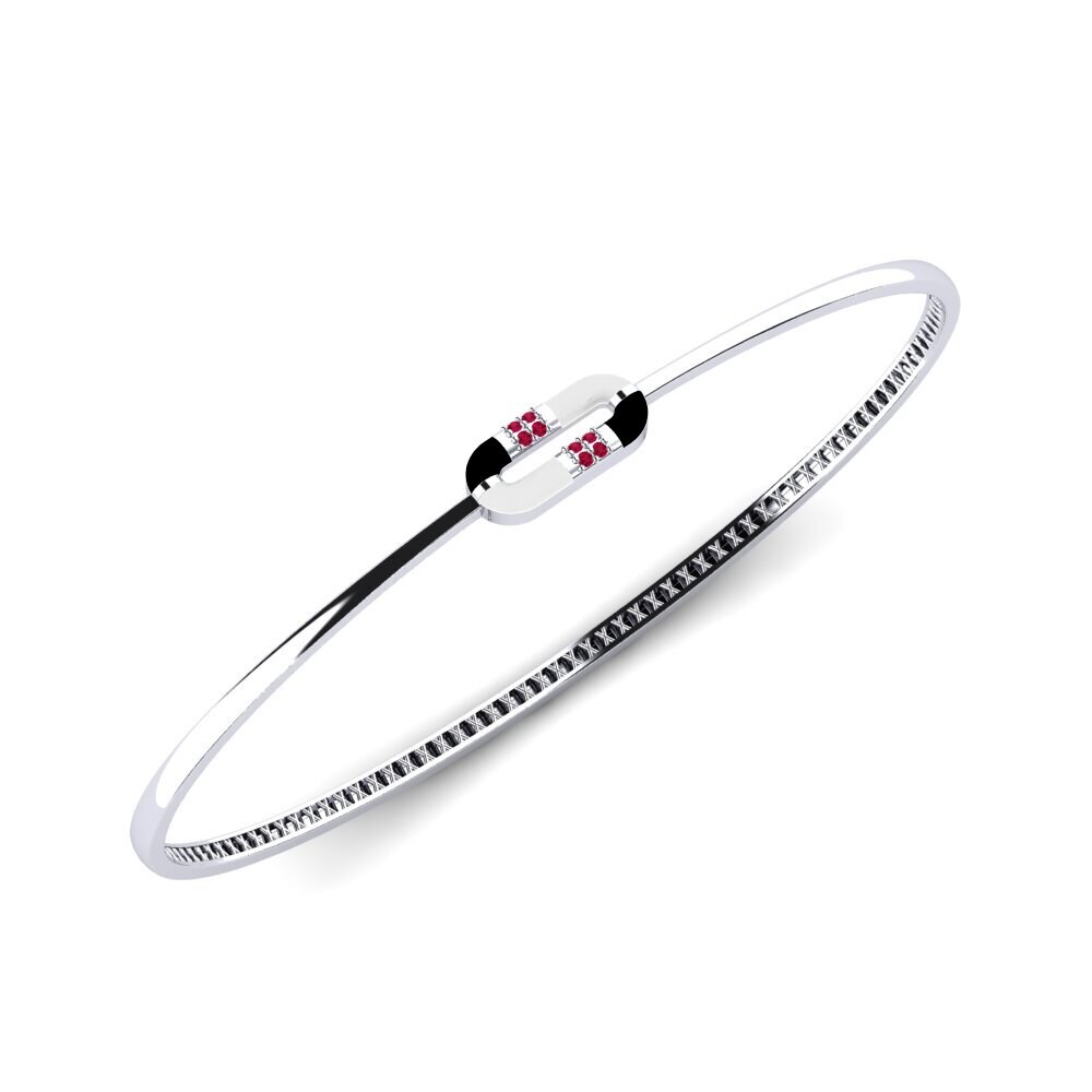 18ct White Gold Ruby Palm Cuff Marmaro