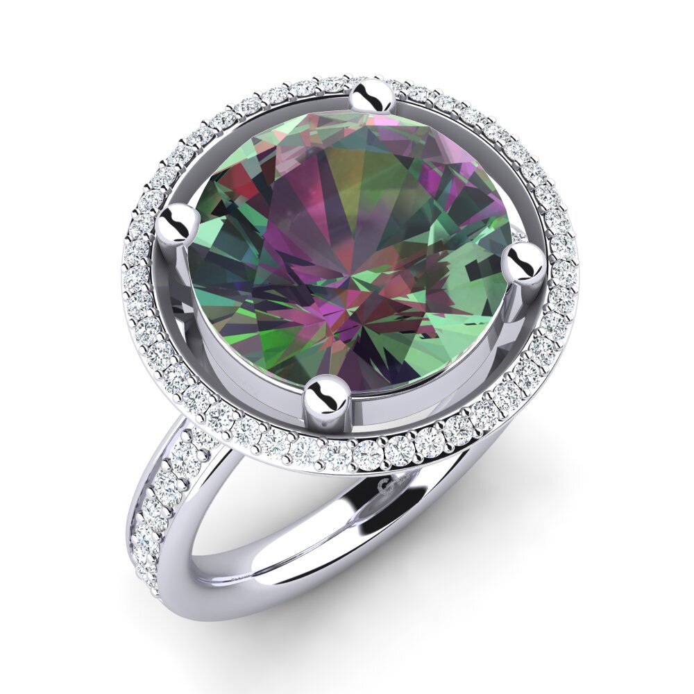 18ct White Gold Mystic Topaz Ring Marnisha
