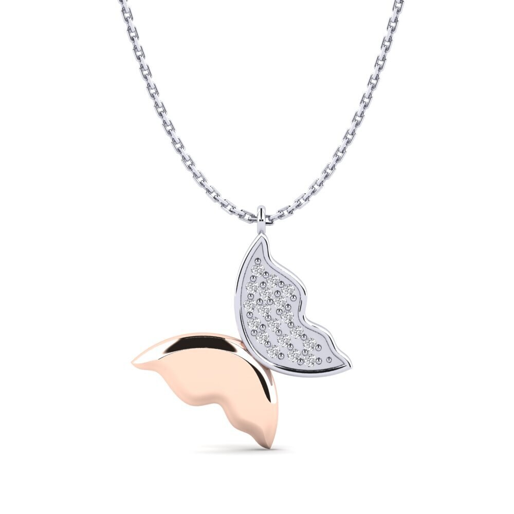 Or Blanc & Rose 585 Pendentif pour femme Marrakesh