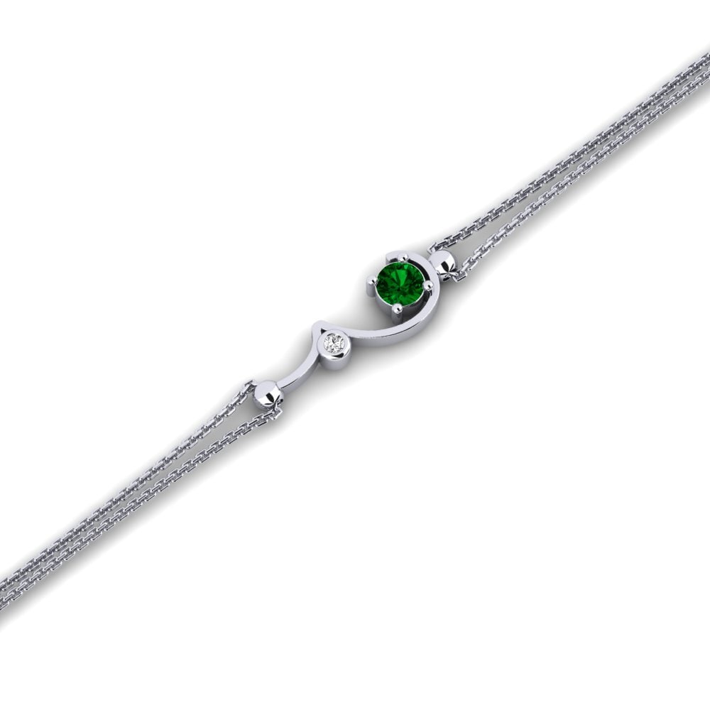 Round Green Zirconia Women's Bracelet Martellil