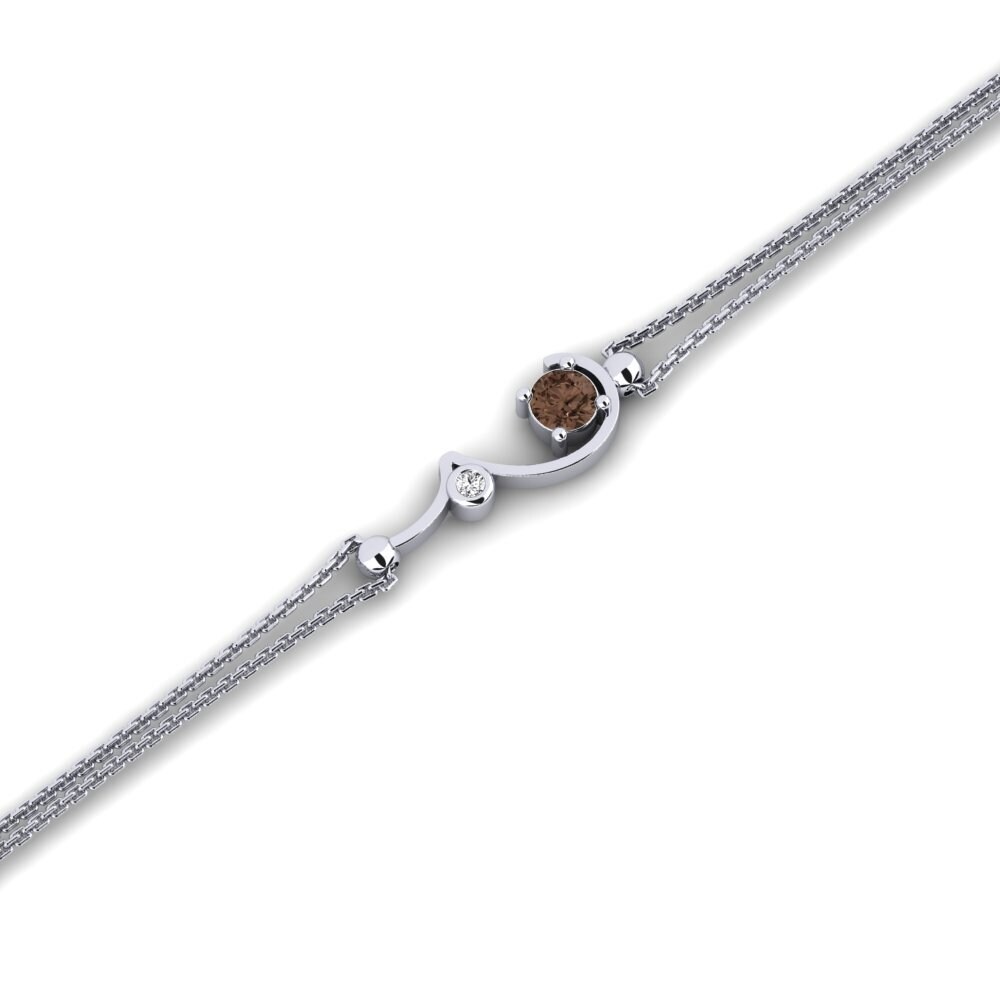 Round Smoky Quartz Women's Bracelet Martellil