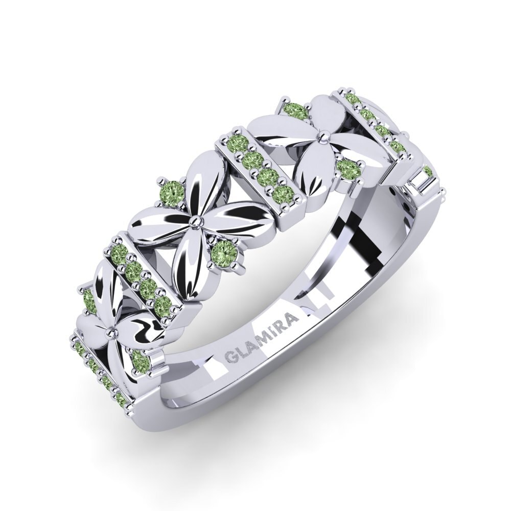 Diamante Verde Anel Marthala