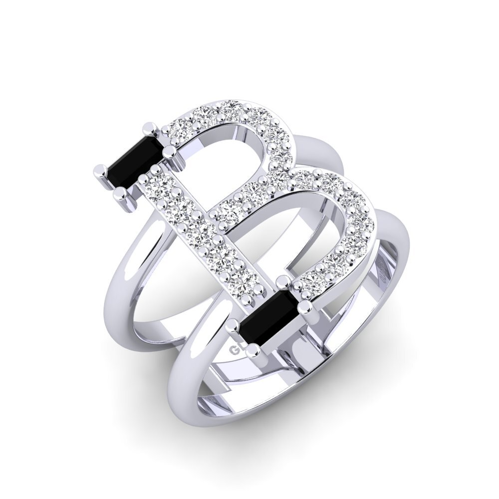 Baguette Black Onyx SYLVIE Ring Martox - B