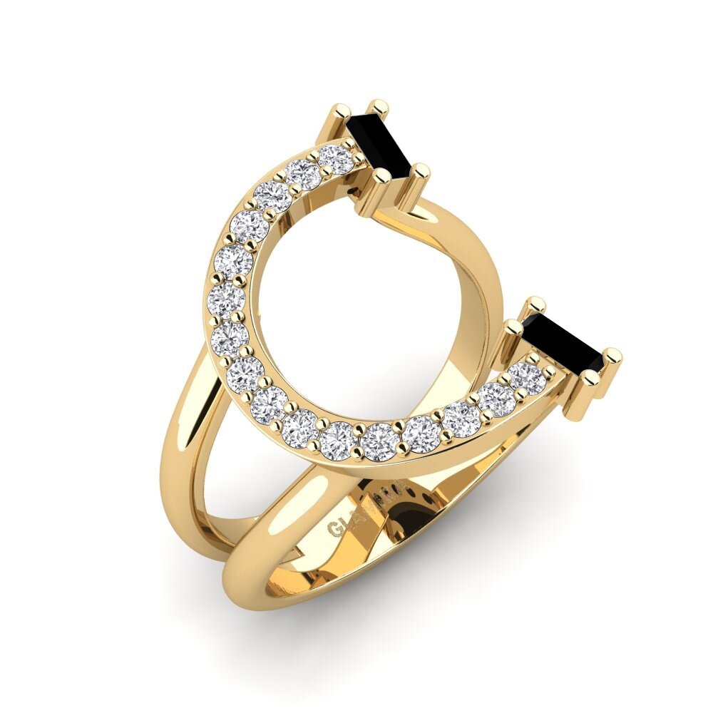 Baguette Black Onyx SYLVIE Ring Martox - C