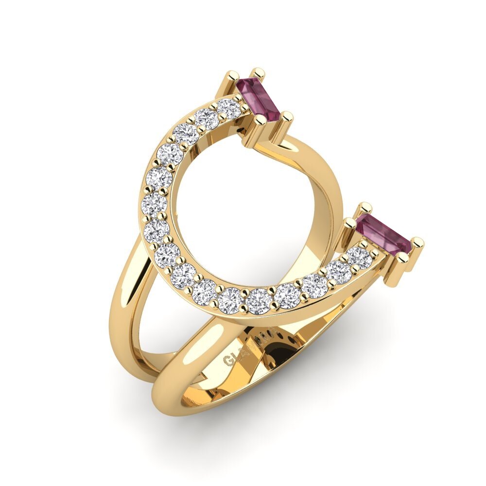 Baguette Rhodolite Garnet SYLVIE Ring Martox - C
