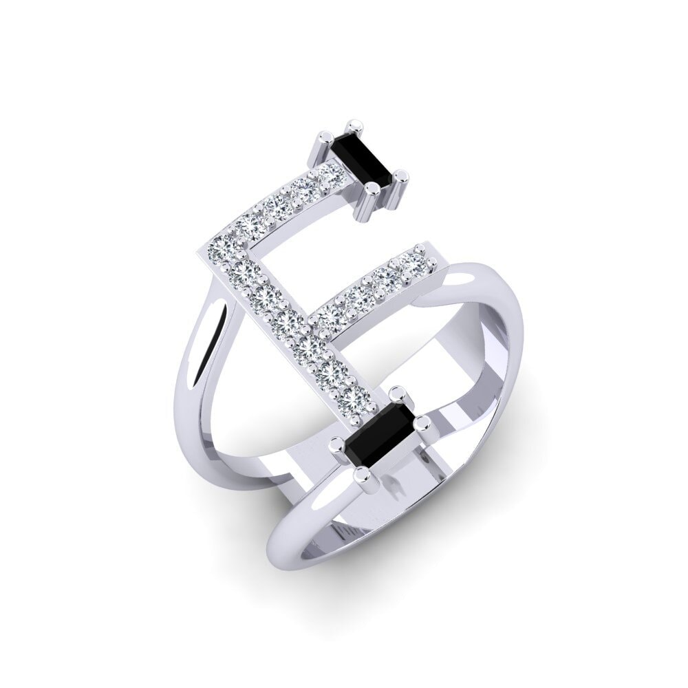 Baguette Black Onyx SYLVIE Ring Martox - F