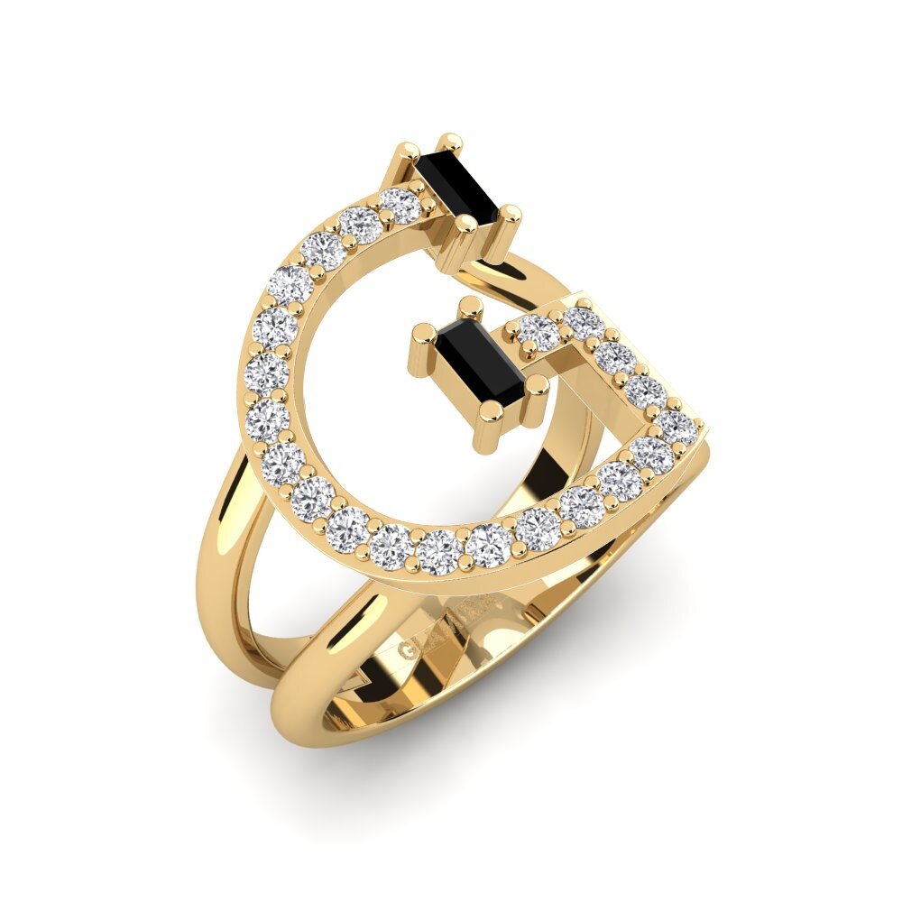 Baguette Black Onyx SYLVIE Ring Martox - G