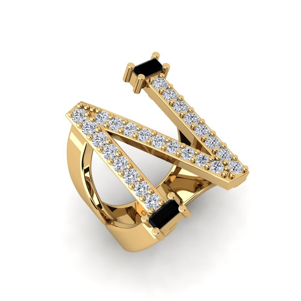 Baguette Black Onyx SYLVIE Ring Martox - N