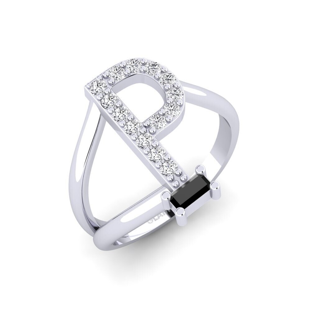 Baguette Black Onyx SYLVIE Ring Martox - P
