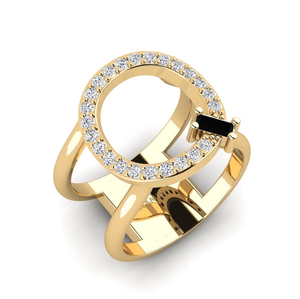 Baguette Black Onyx SYLVIE Ring Martox - Q