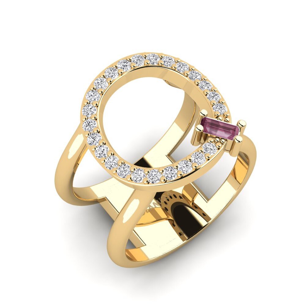 Baguette Rhodolite Garnet SYLVIE Ring Martox - Q