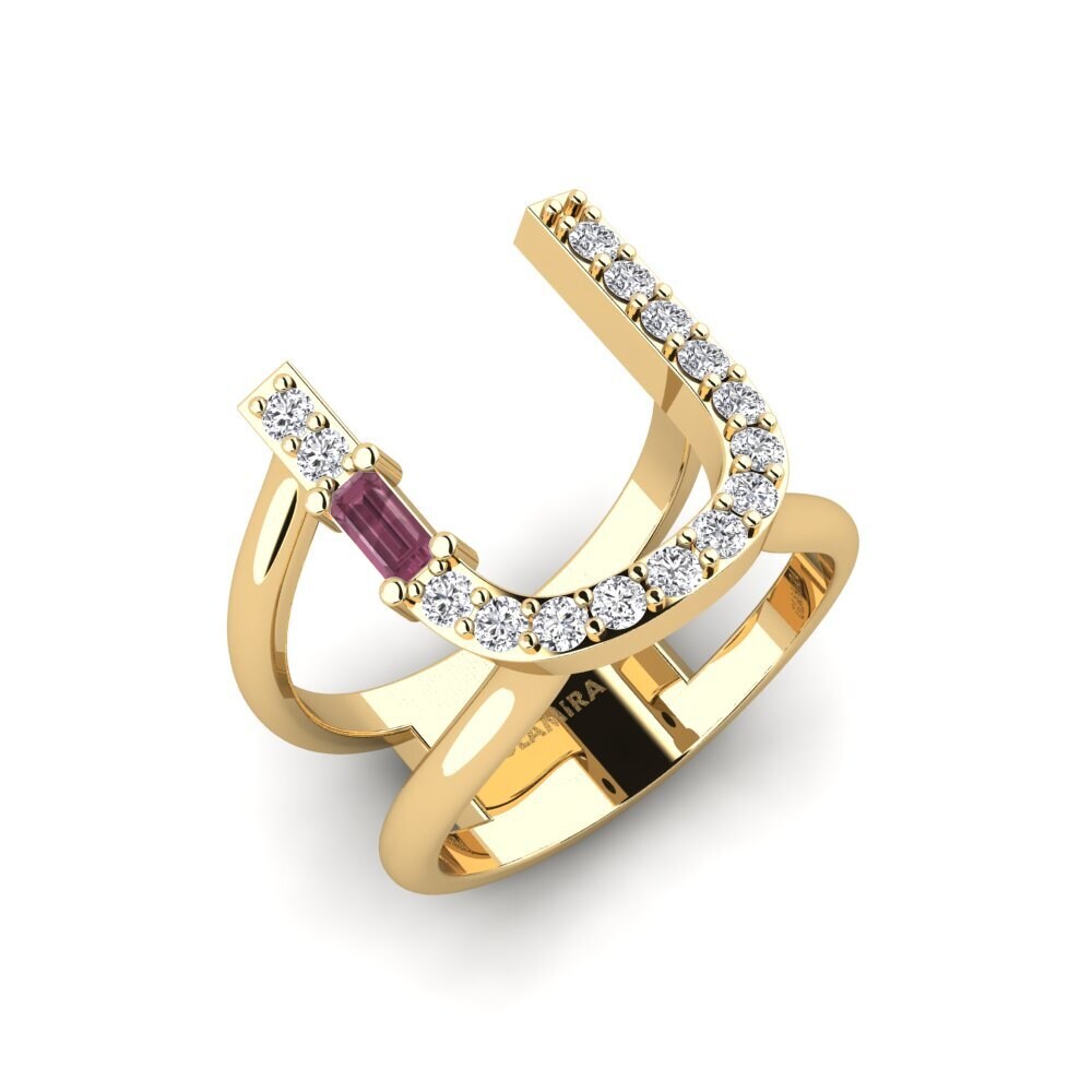 Baguette Rhodolite Garnet SYLVIE Ring Martox - U