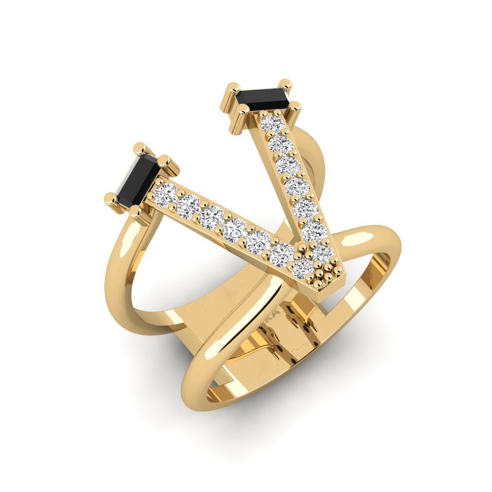 Baguette Black Onyx SYLVIE Ring Martox - V