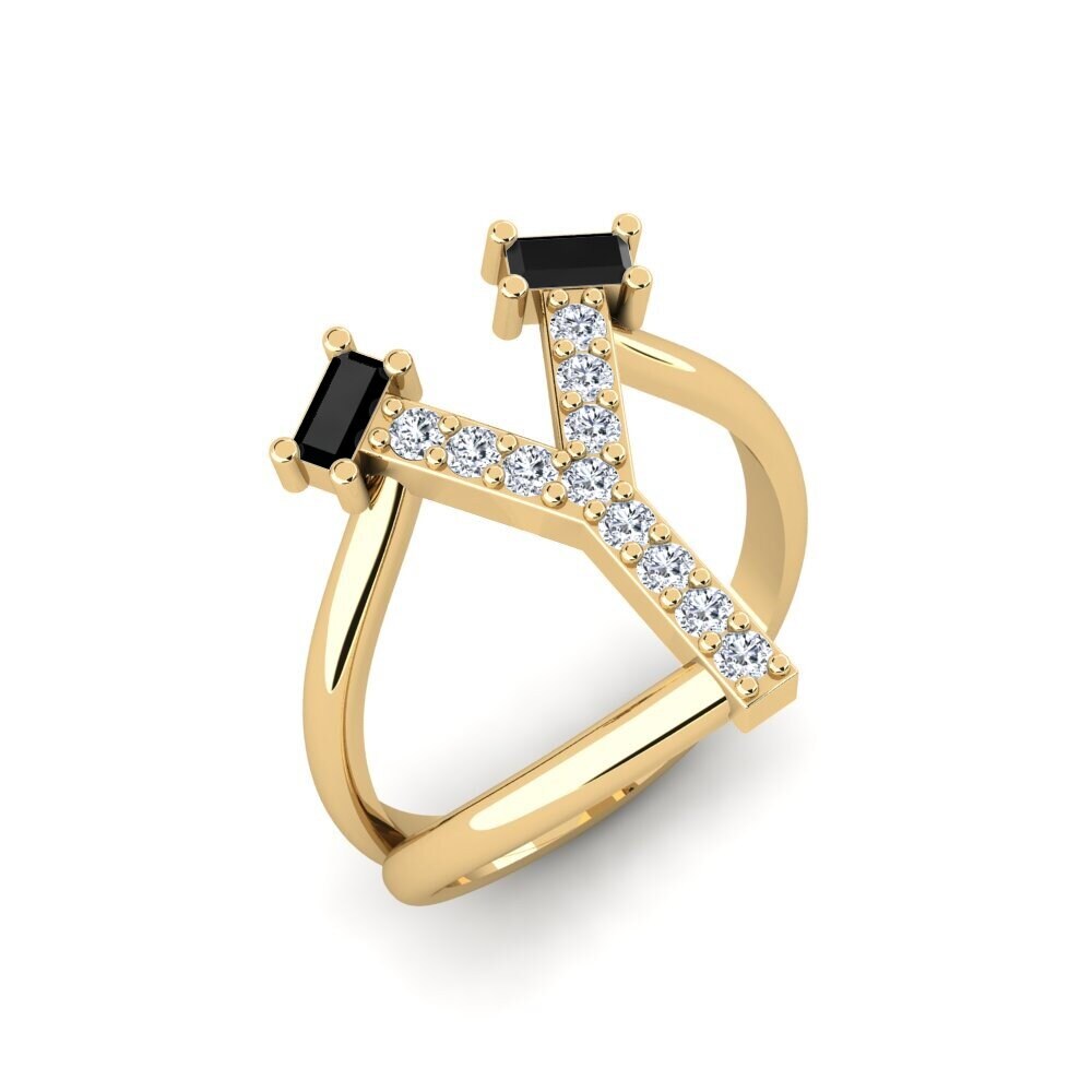 Baguette Black Onyx SYLVIE Ring Martox - Y
