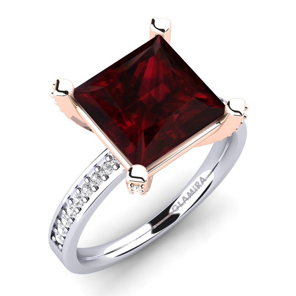 18ct White / Rose Gold Ring Martoya