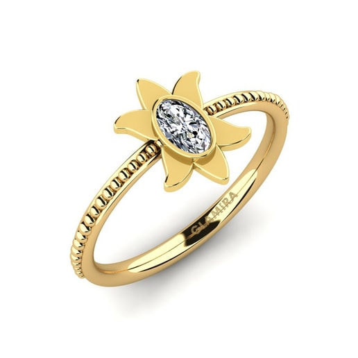 Ring Marvelia 585 Yellow Gold & Swarovski Crystal