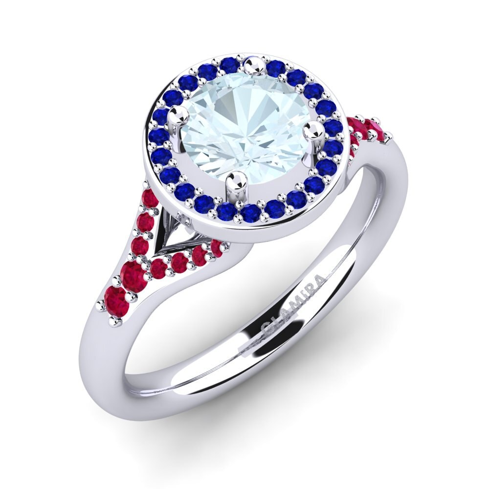 Aquamarine Engagement Ring Marvina