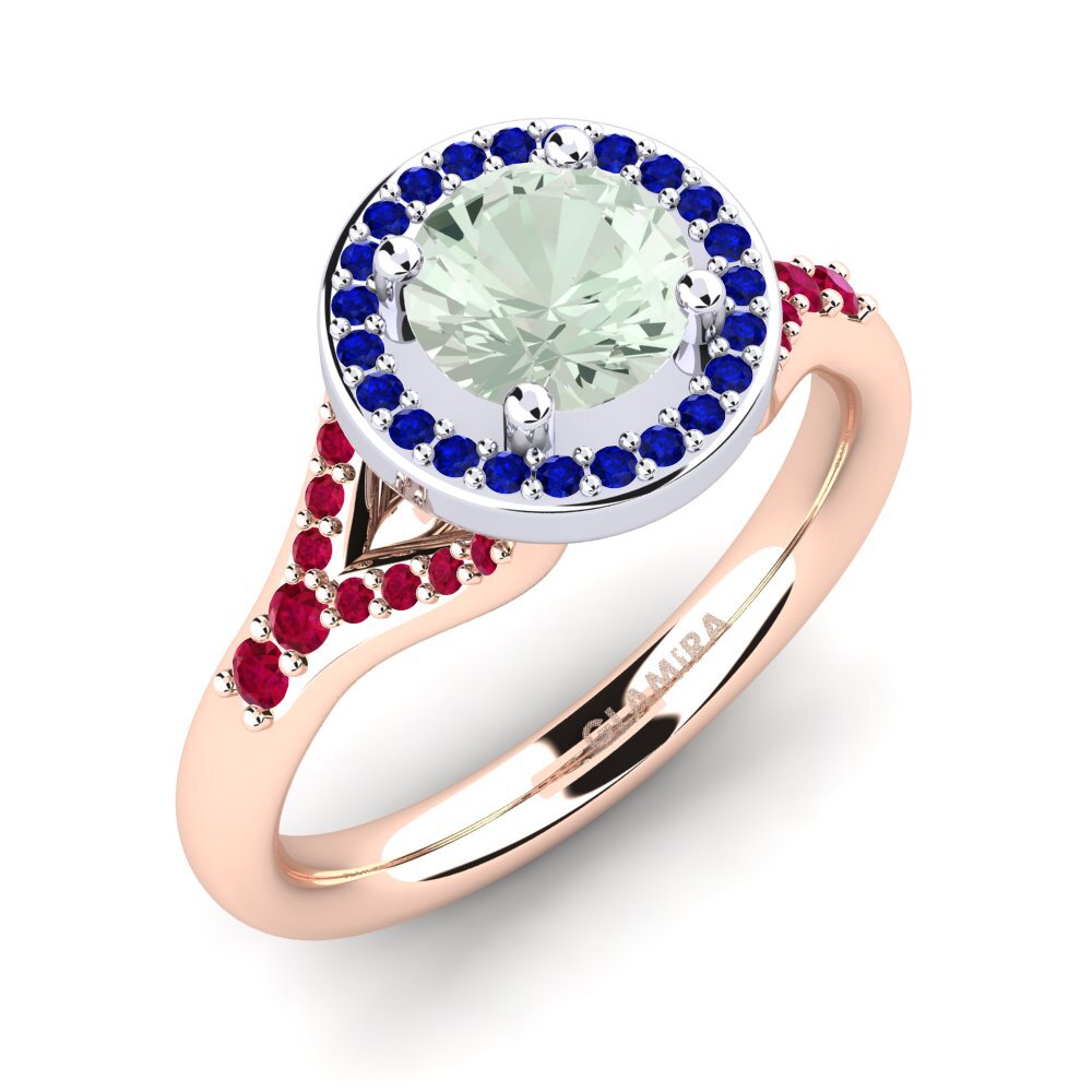14k Rose & White Gold Engagement Ring Marvina