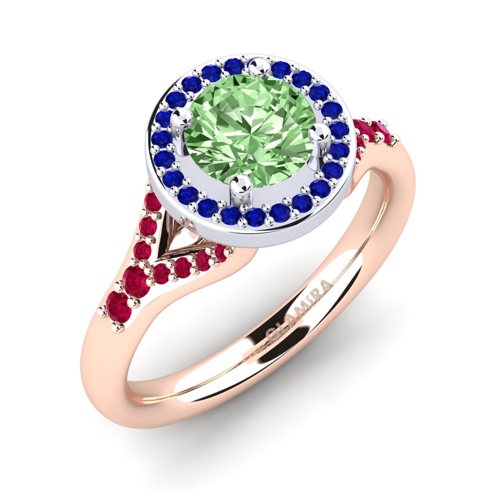14ct Rose & White Gold Engagement Ring Marvina