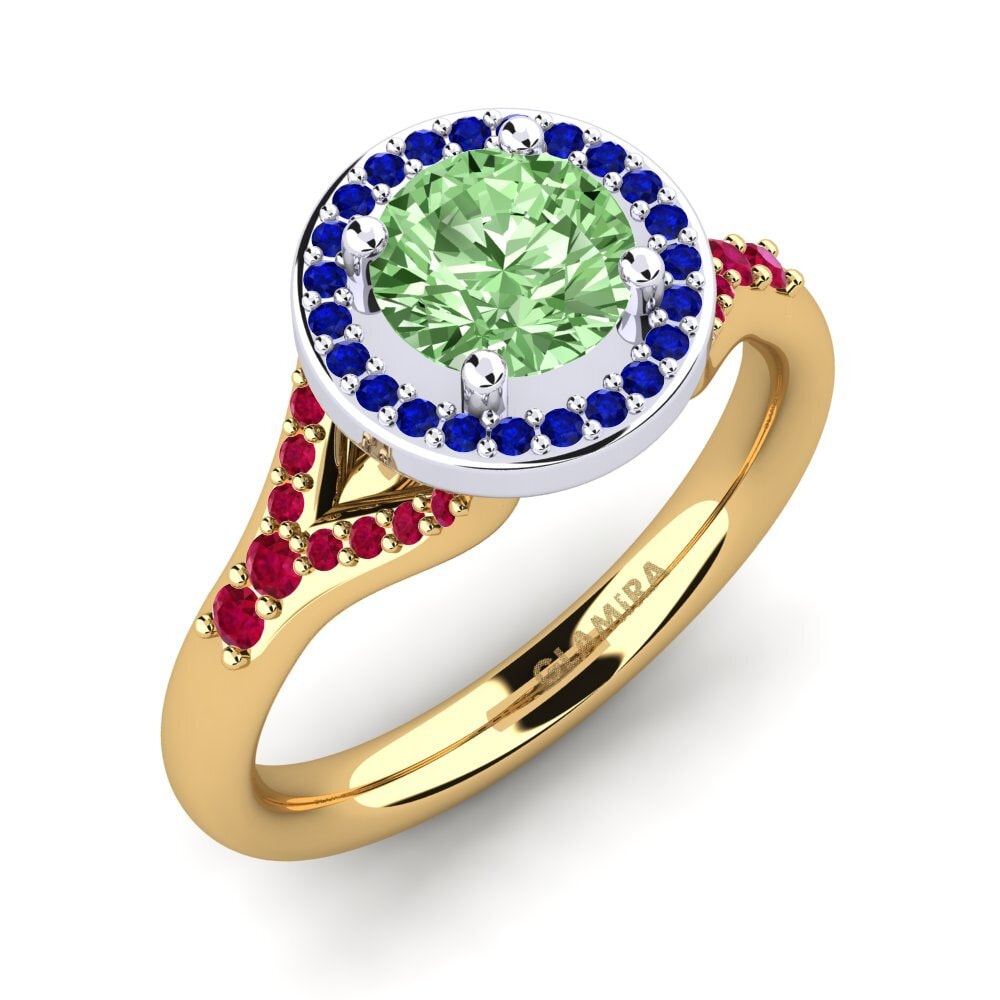 14ct Yellow & White Gold Engagement Ring Marvina