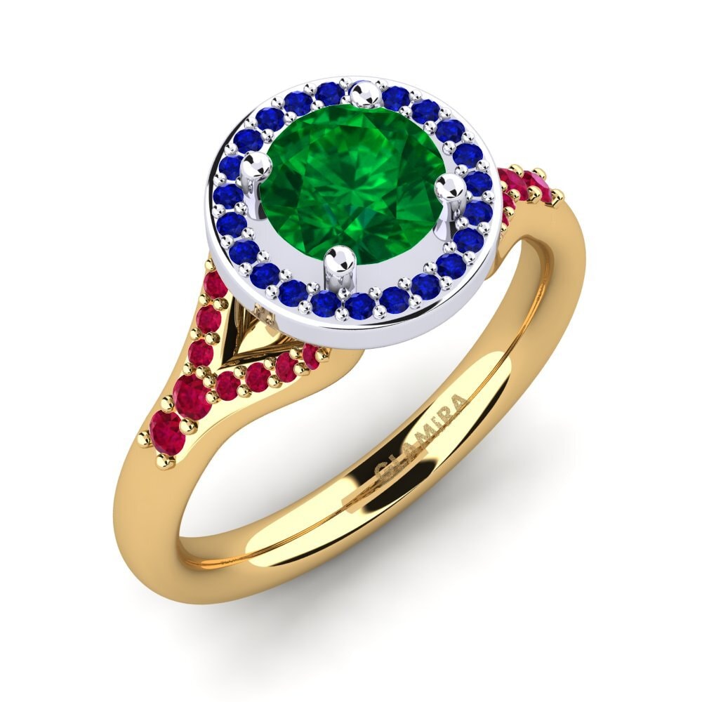 14k Yellow & White Gold Engagement Ring Marvina