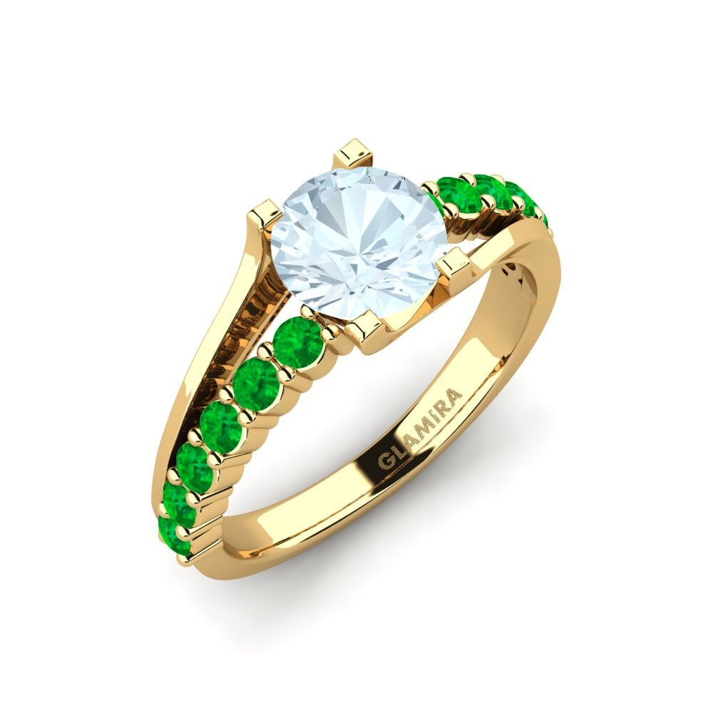 Aguamarina Anillo de compromiso Maryellen