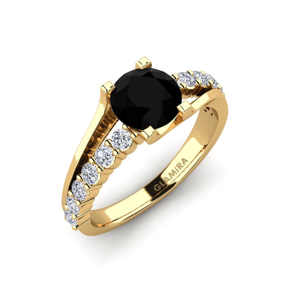 Black Diamond Engagement Ring Maryellen