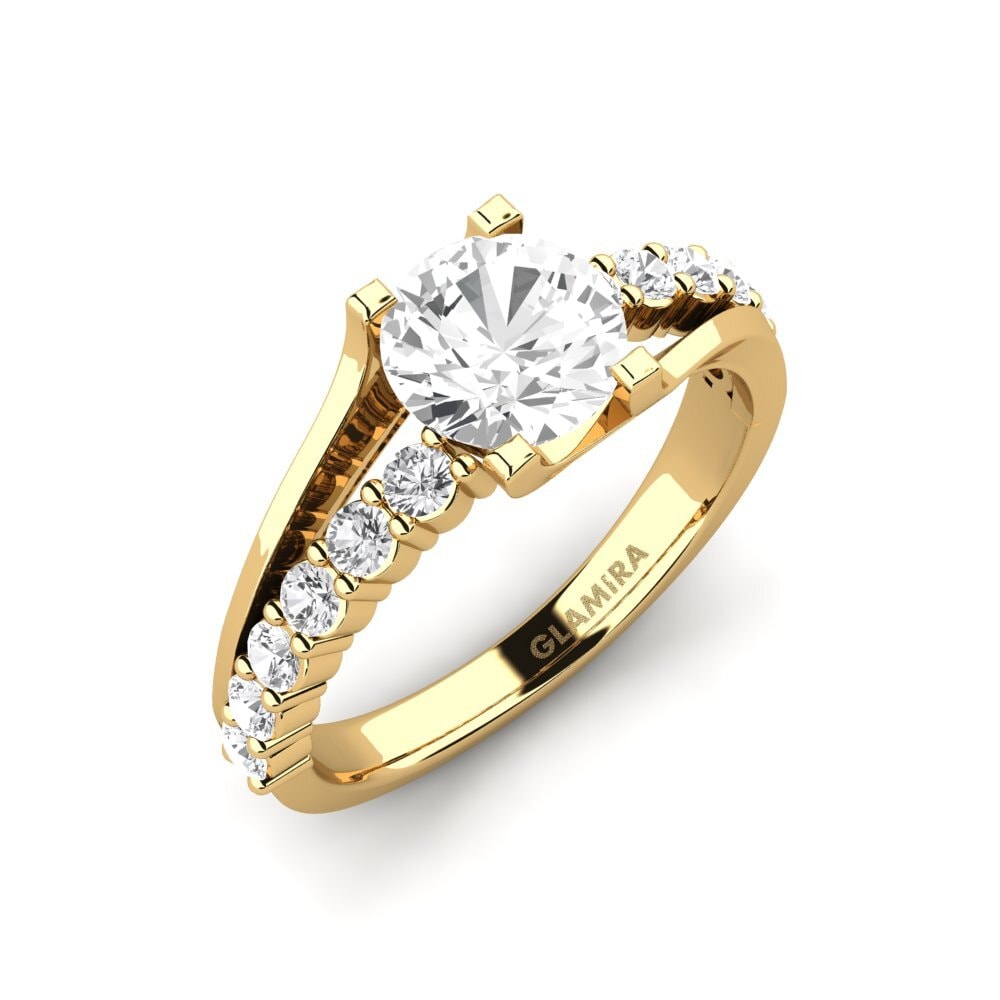 White sapphire Engagement Ring Maryellen