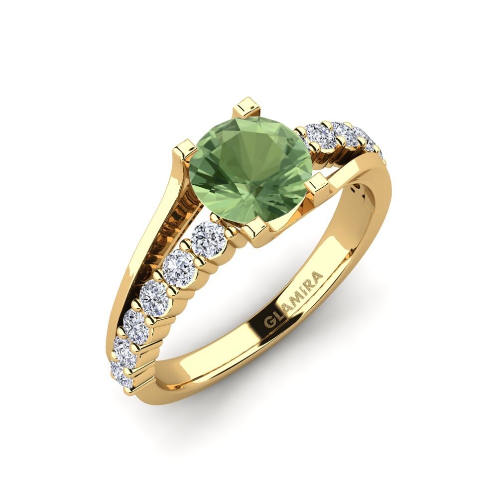 Grøn Safir Forlovelsesring Maryellen