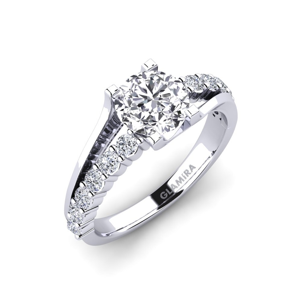 Or Blanc 585 Bague de fiançailles Maryellen