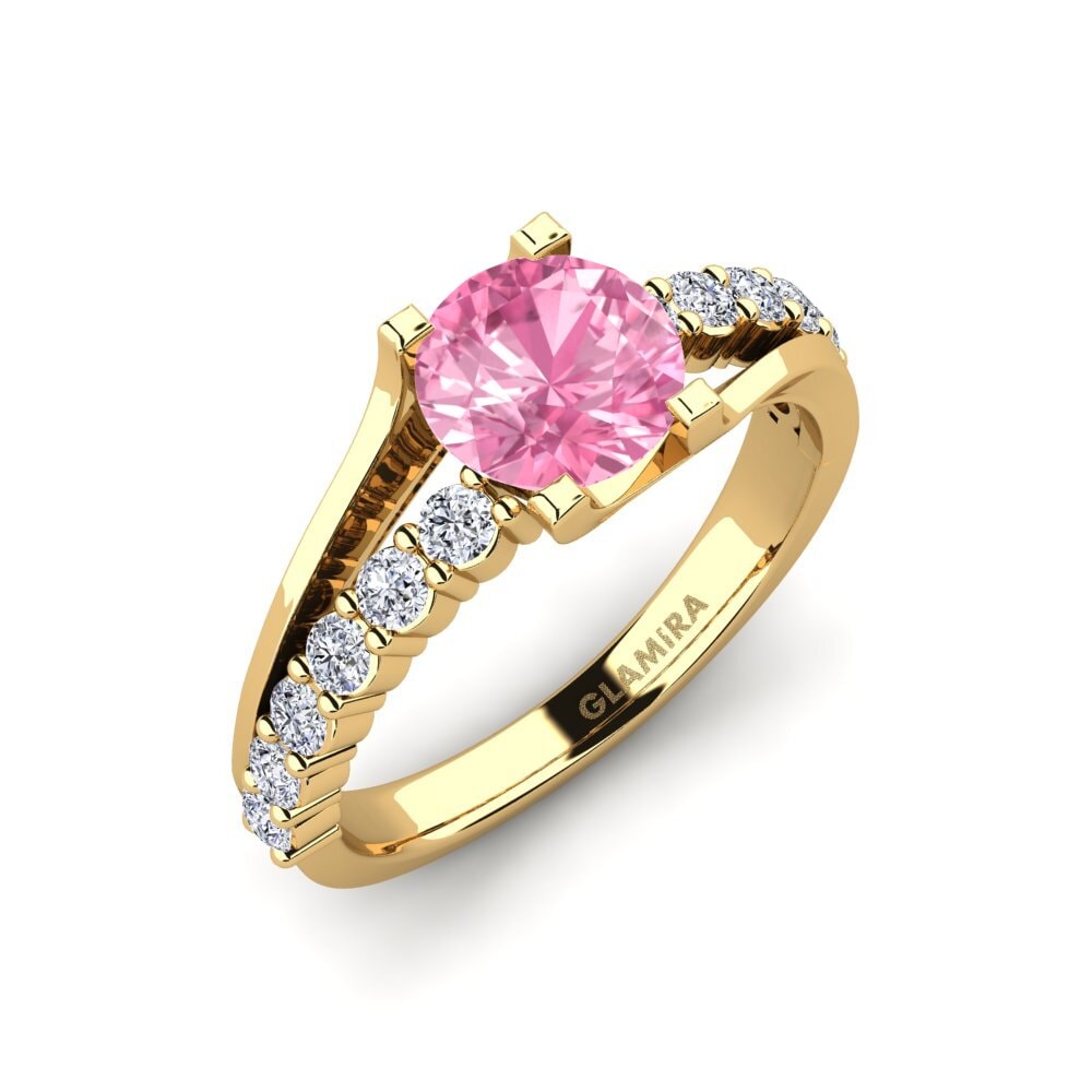 Pink Sapphire Engagement Ring Maryellen