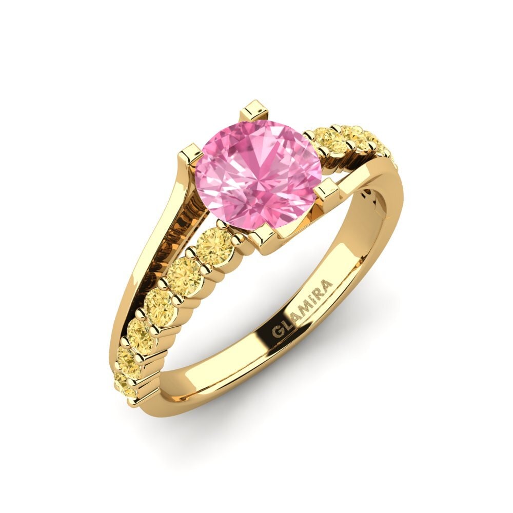 Zafiro Rosado Anillo de compromiso Maryellen