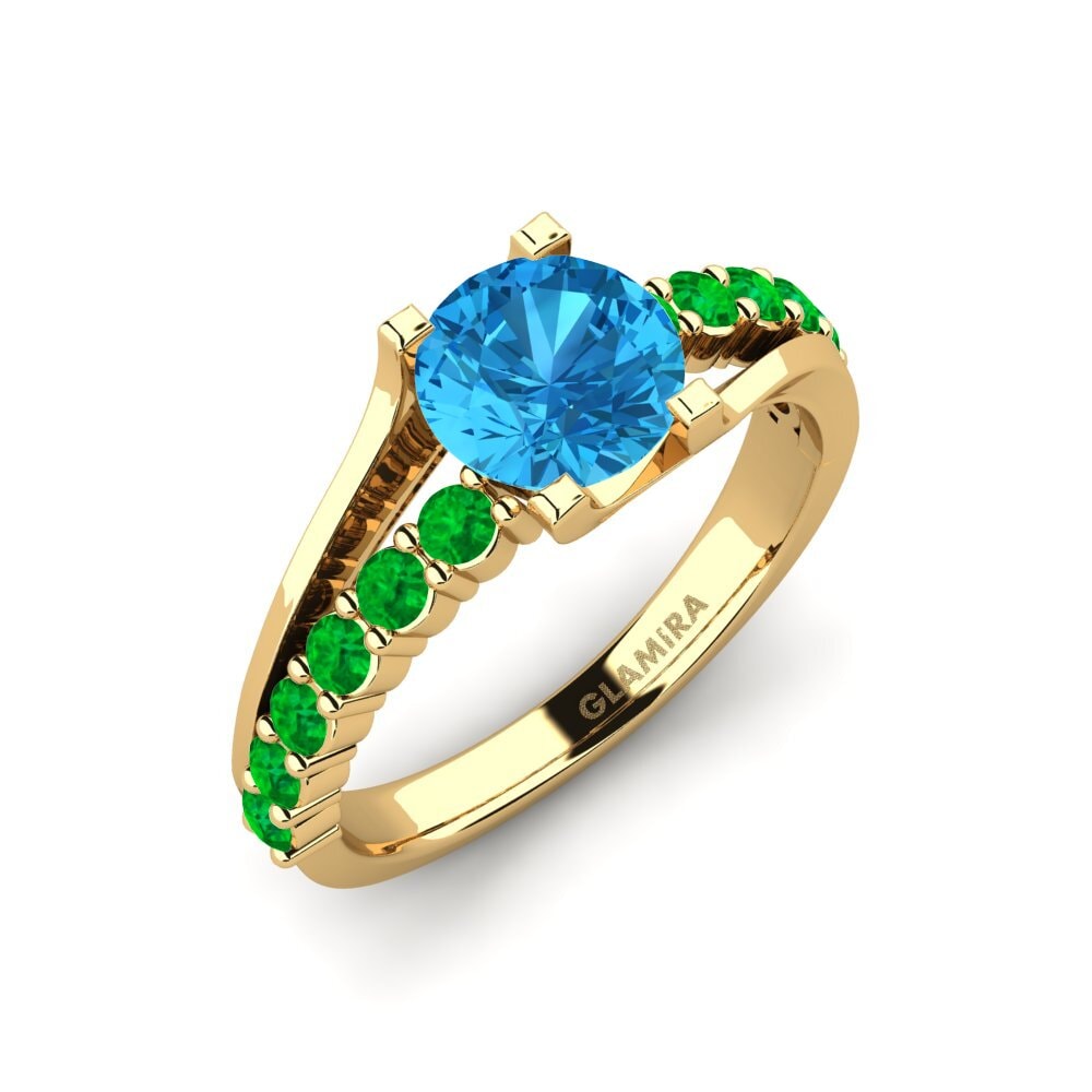 Blue Topaz Engagement Ring Maryellen