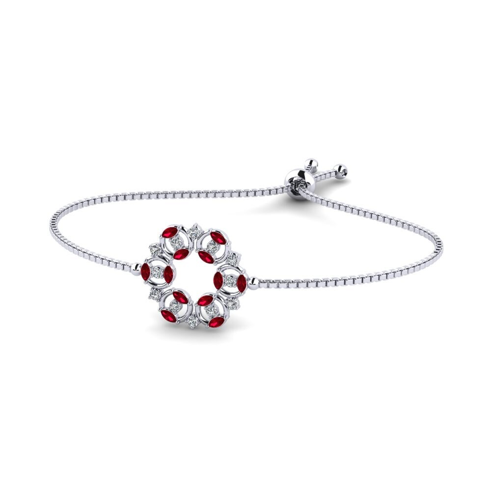 Marquesa Circonita Roja Pulsera de Mujer Massicot