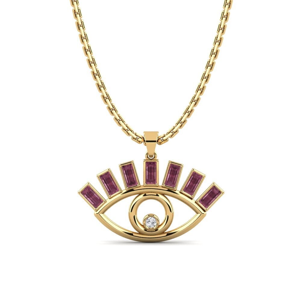 Rhodolite Garnet Women's Pendant Masson