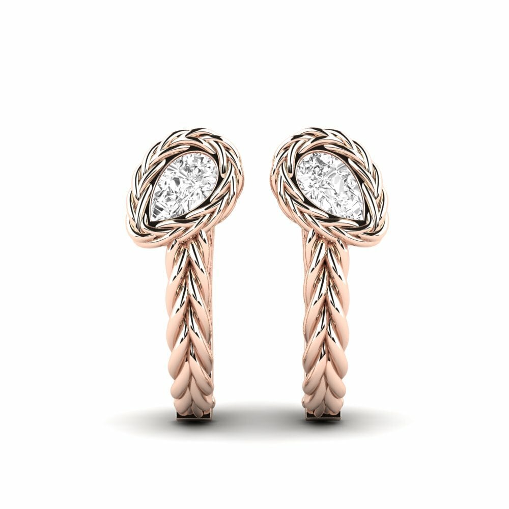 14k Rose Gold Women's Earring Mathicano