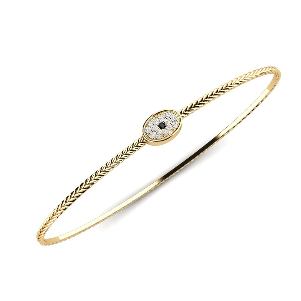 Ronde Onyx Noir Bracelet de paume Matter