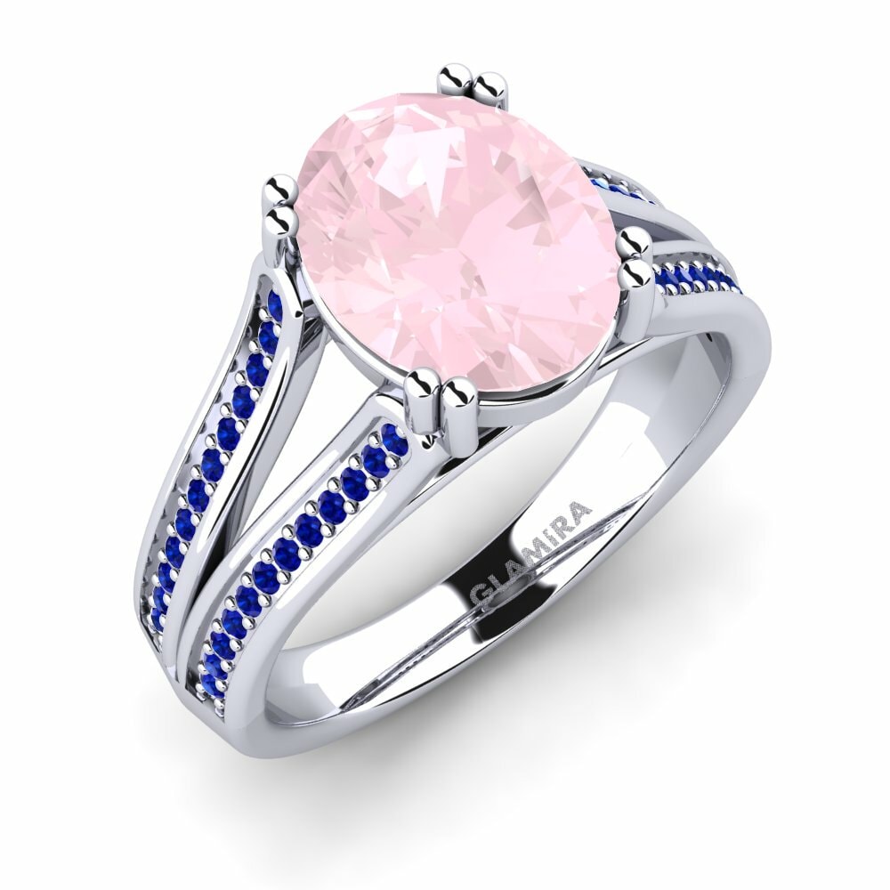 Cuarzo rosa Anillo de compromiso Matteya