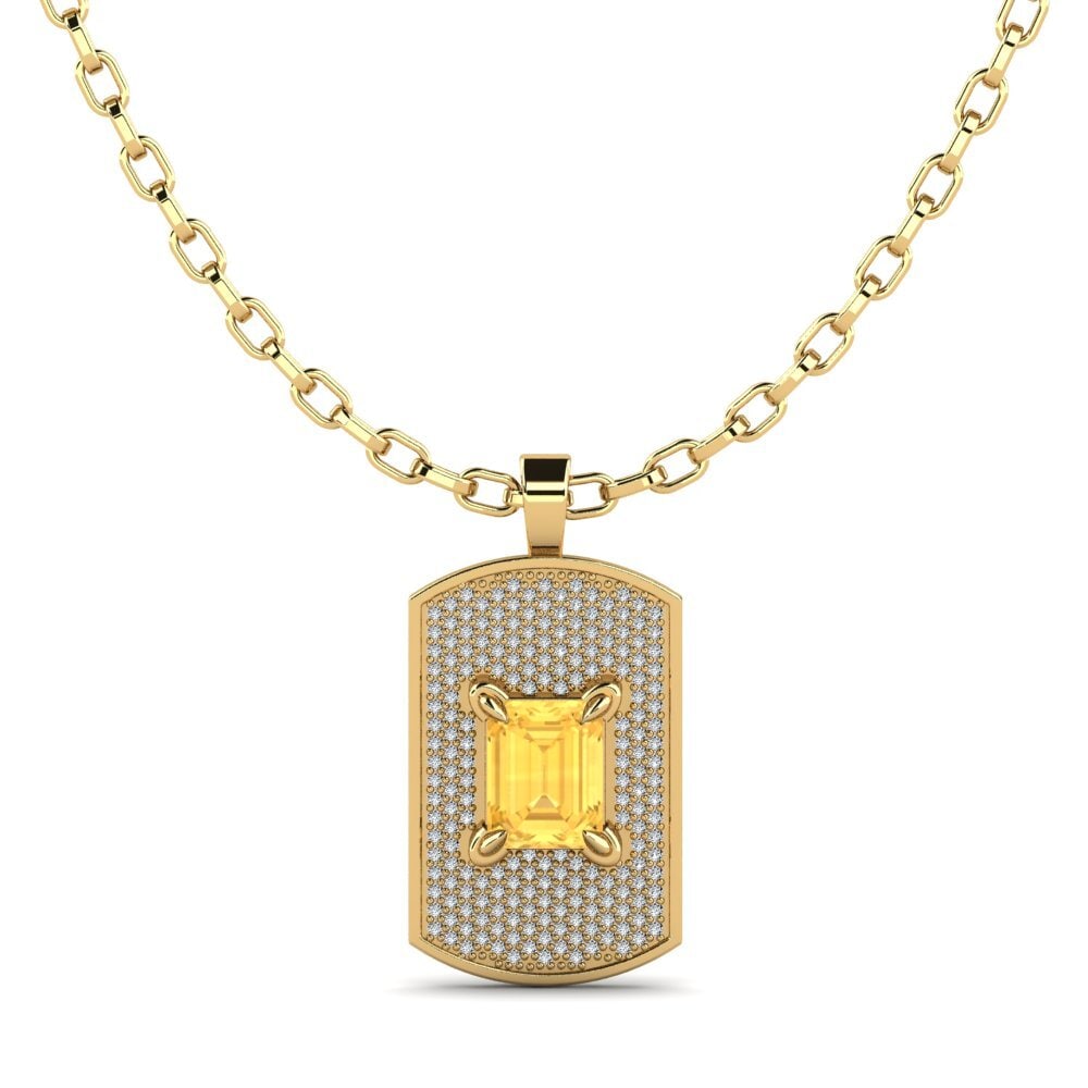 Citrine Men's Pendant Matthew