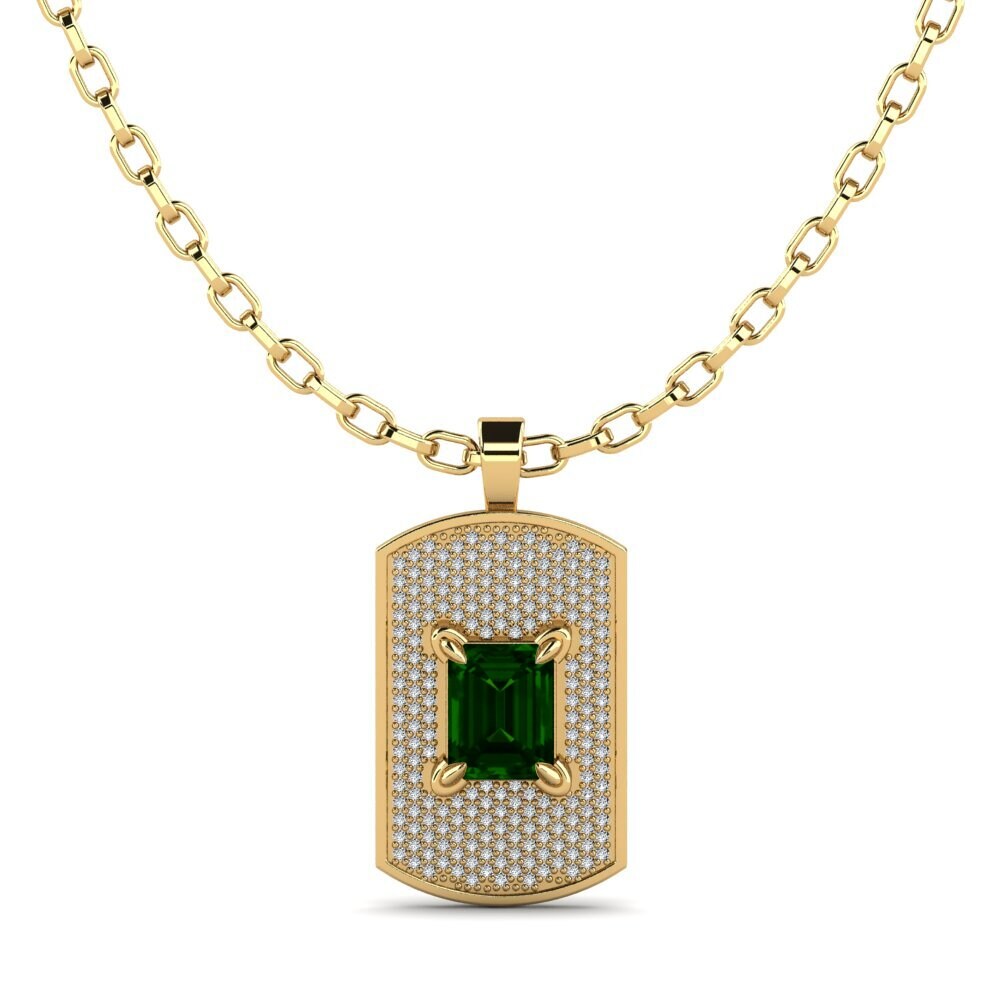 Green Tourmaline Men's Pendant Matthew