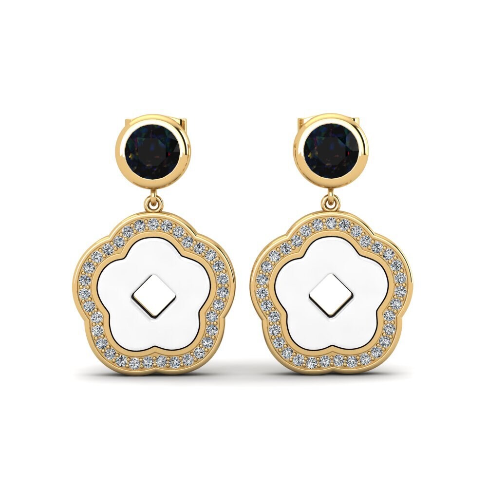 Black Opal Women's Earring Mattos