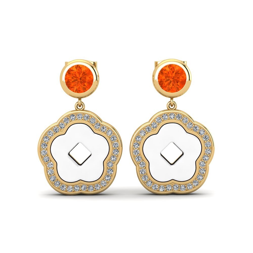 Fire Opal Women's Earring Mattos
