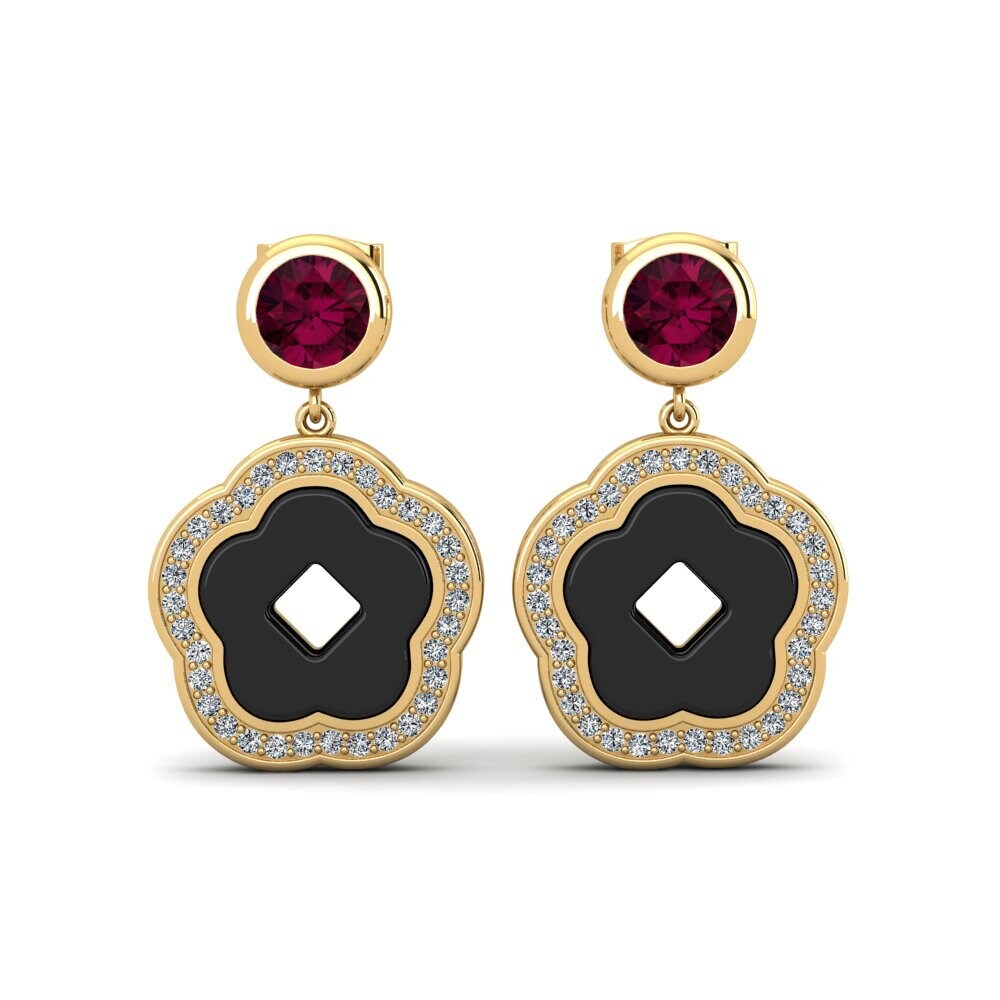 Rhodolite Garnet Women's Earring Mattos