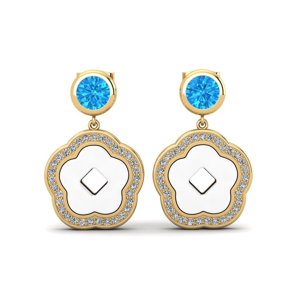 Blue Topaz Women's Earring Mattos