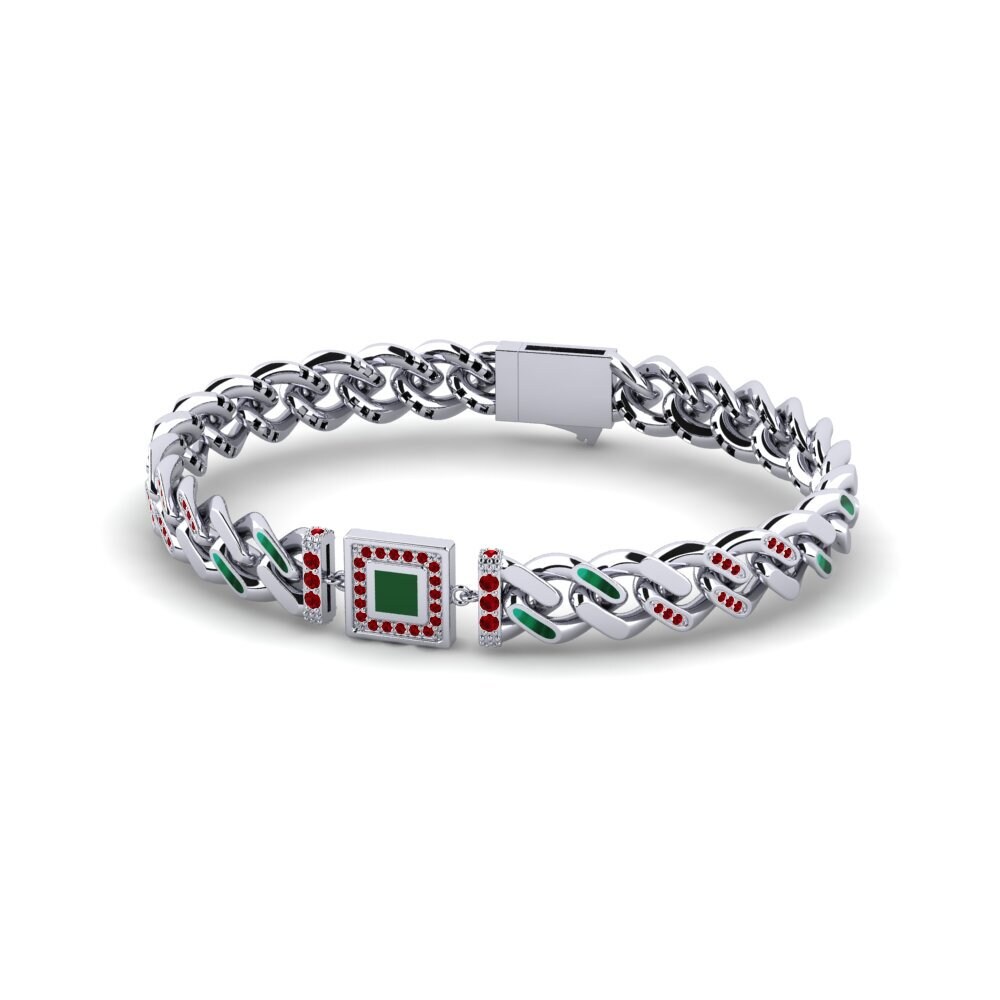 Zircone Rouge Bracelet pour femme Matumbia
