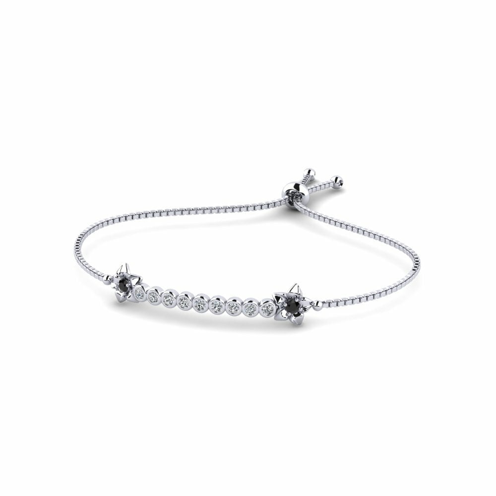 Zwarte Saffier Dames Armband Maud
