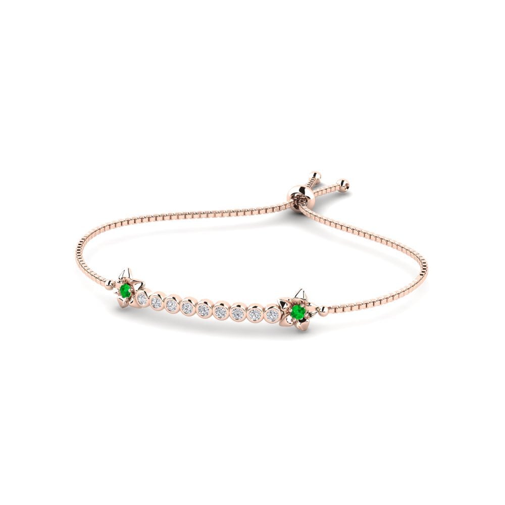 Smaragd Damen armband Maud
